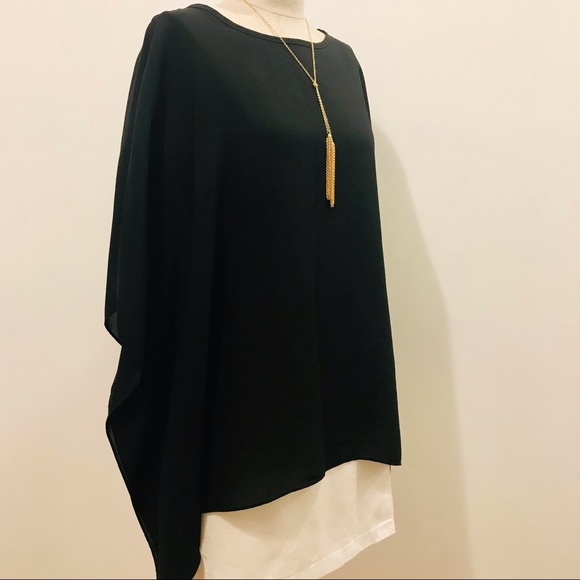 Modern Kiwi.com black kaftan tunic. One Size. New without tags. No trace of wear - Picture 3 of 12